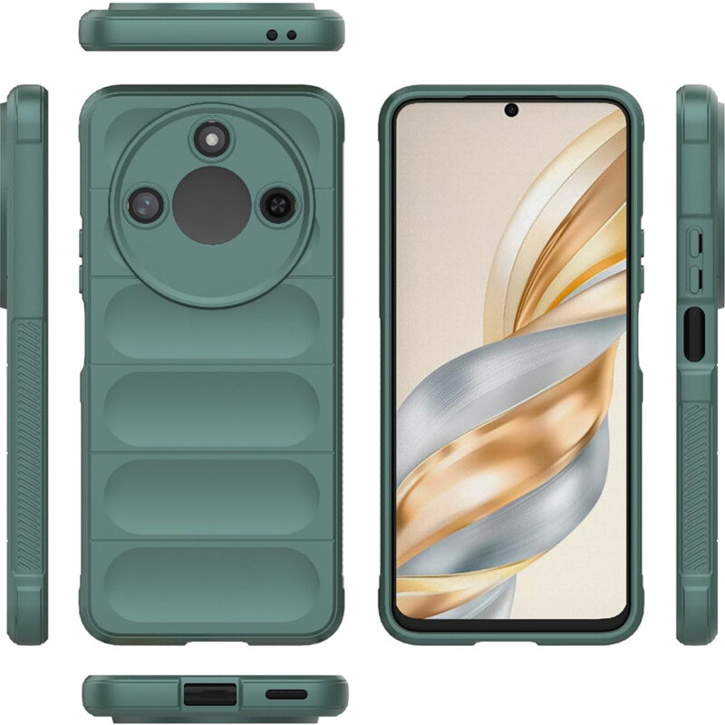 Husa Honor X9c Smart Techsuit Magic Shield, verde