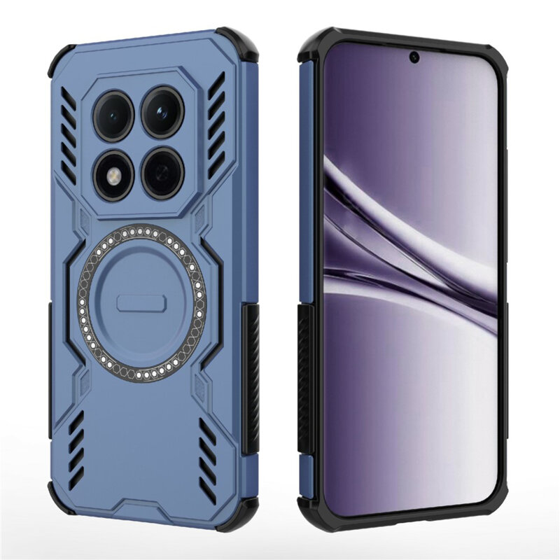 Husa Xiaomi Redmi Note 15 Pro+ 5G Techsuit ArmorMag Case, albastru