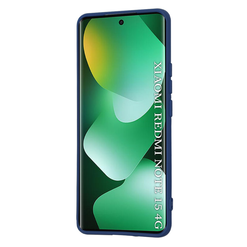 Husa silicon Xiaomi Redmi Note 15 4G Techsuit SoftFlex, bleumarin