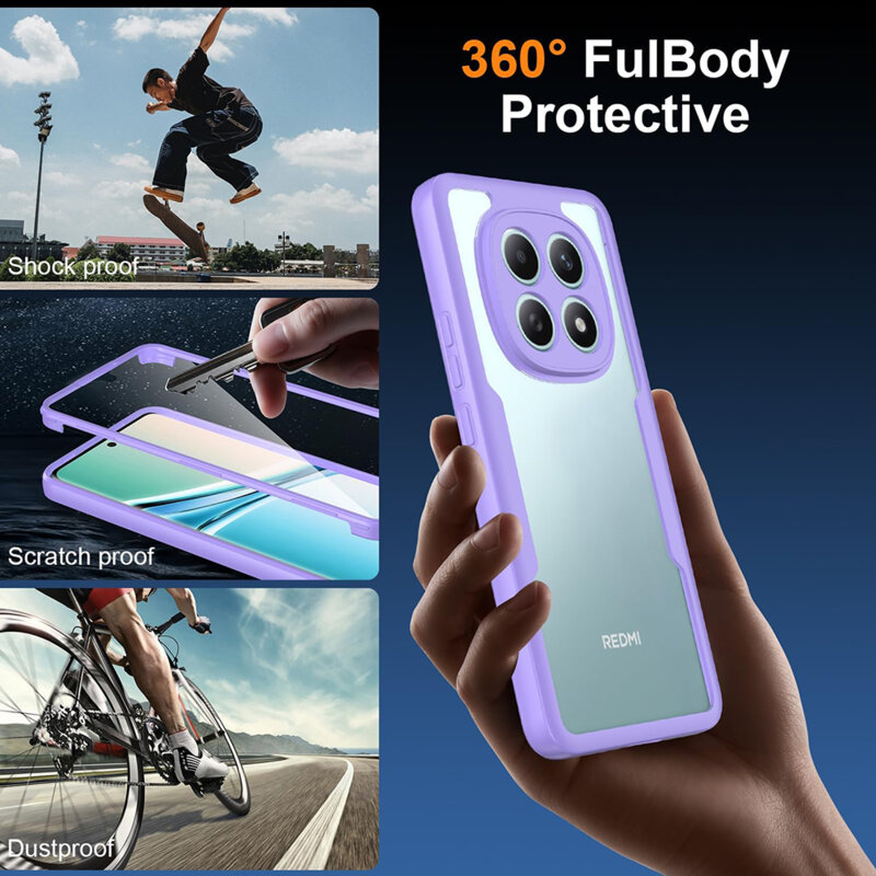 Husa 360° Xiaomi Poco M8 5G Techsuit ColorVerse, mov