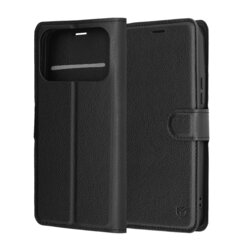 Husa Xiaomi Poco F8 Ultra Techsuit Leather Folio, negru