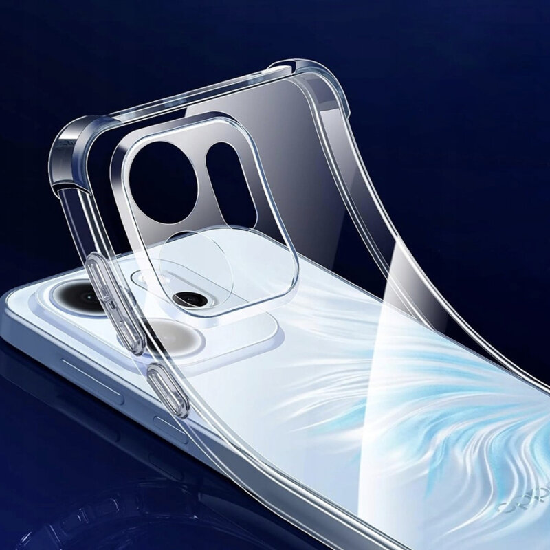 Husa Oppo Reno15 Techsuit Shockproof Clear Silicone, transparenta