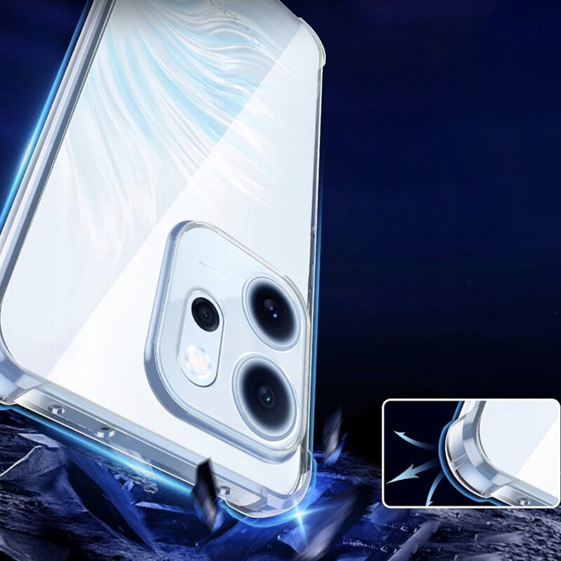 Husa Oppo Reno15 Pro Techsuit Shockproof Clear Silicone, transparenta