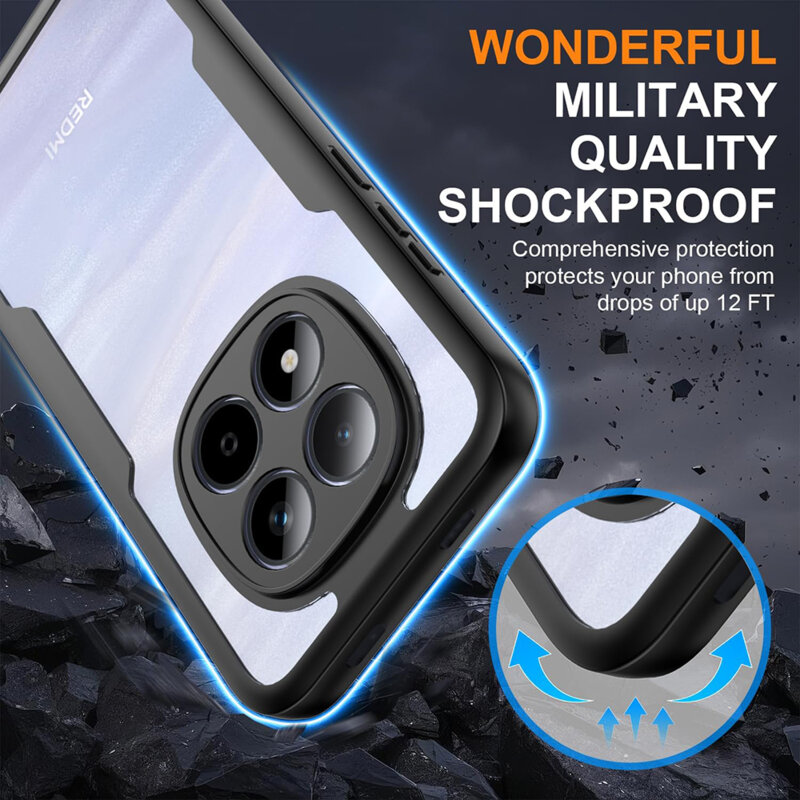 Husa 360° Xiaomi Redmi Note 15 Pro+ 5G Techsuit ColorVerse, negru