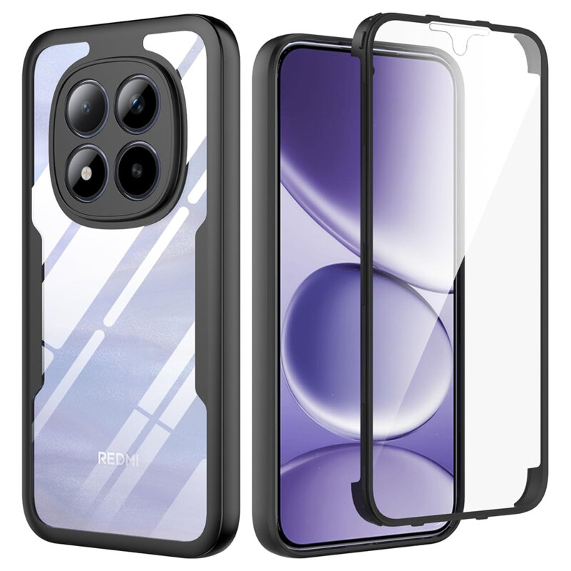 Husa 360° Xiaomi Poco M8 Pro 5G Techsuit ColorVerse, negru