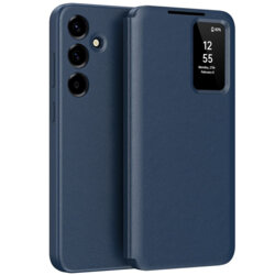 Husa tip carte Samsung Galaxy A37 5G SmartView Series, albastru
