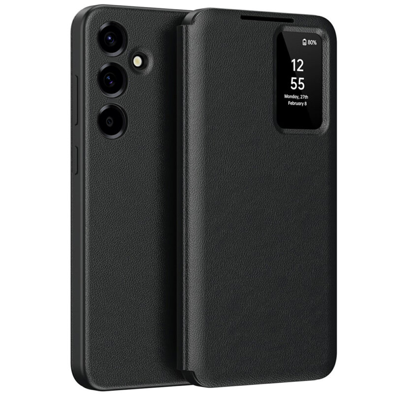 Husa tip carte Samsung Galaxy A57 5G SmartView Series, negru