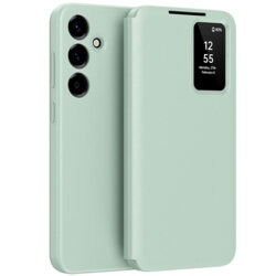 Husa tip carte Samsung Galaxy A57 5G SmartView Series, verde