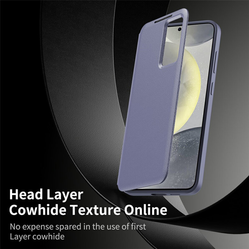 Husa tip carte Samsung Galaxy A57 5G SmartView Series, mov