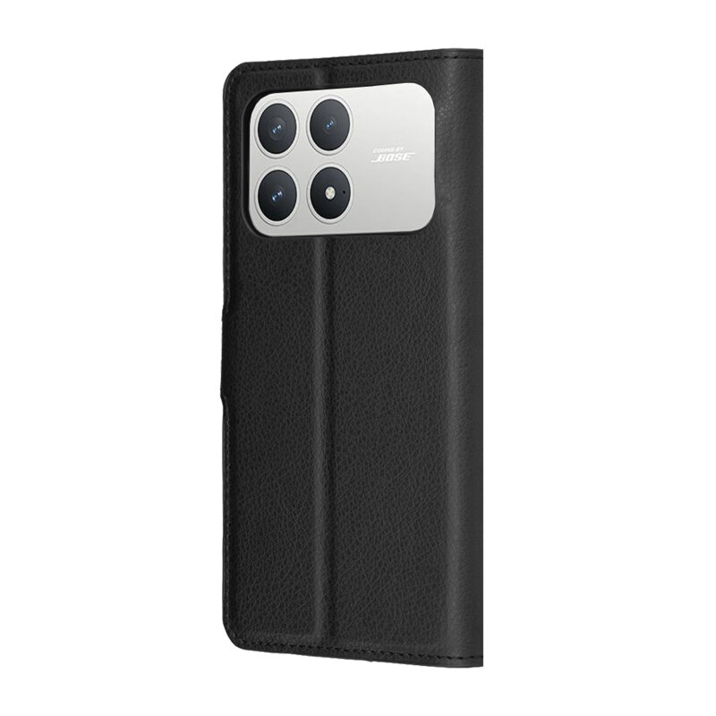 Husa Xiaomi Poco F8 Pro Techsuit Leather Folio, negru