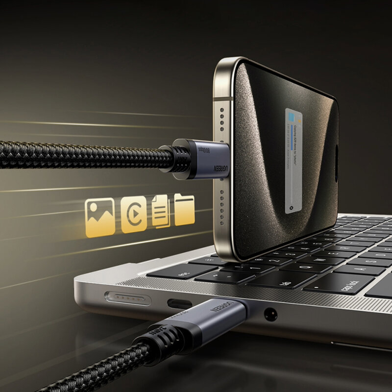 Cablu de date Type-C, 80Gbps, 240W, 1m Ugreen, 65383