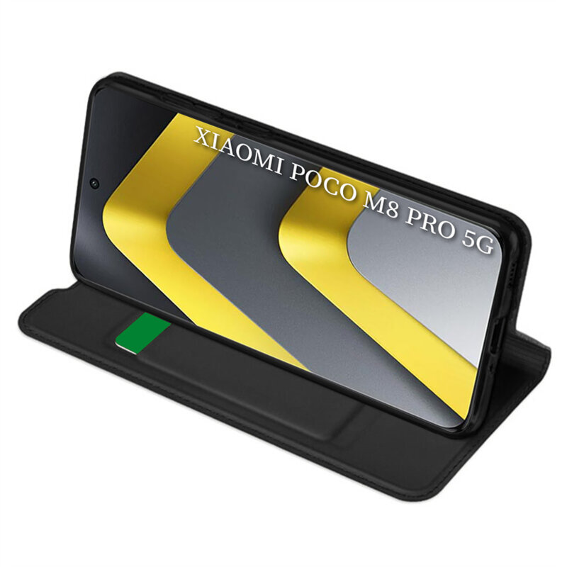 Husa Xiaomi Poco M8 Pro 5G Techsuit Magskin Book, negru