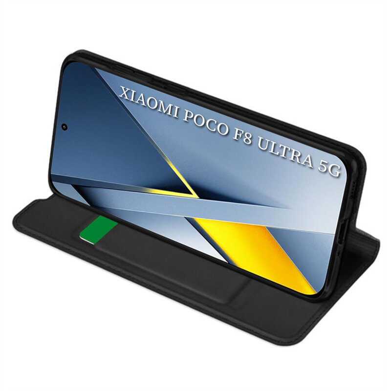 Husa Xiaomi Poco F8 Ultra Techsuit Magskin Book, negru