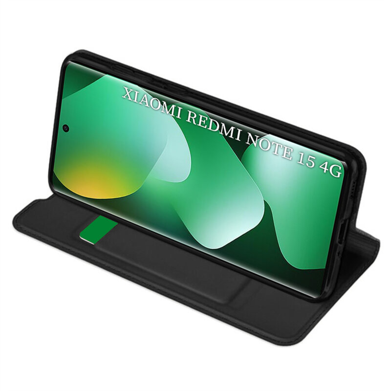 Husa Xiaomi Redmi Note 15 5G Techsuit Magskin Book, negru