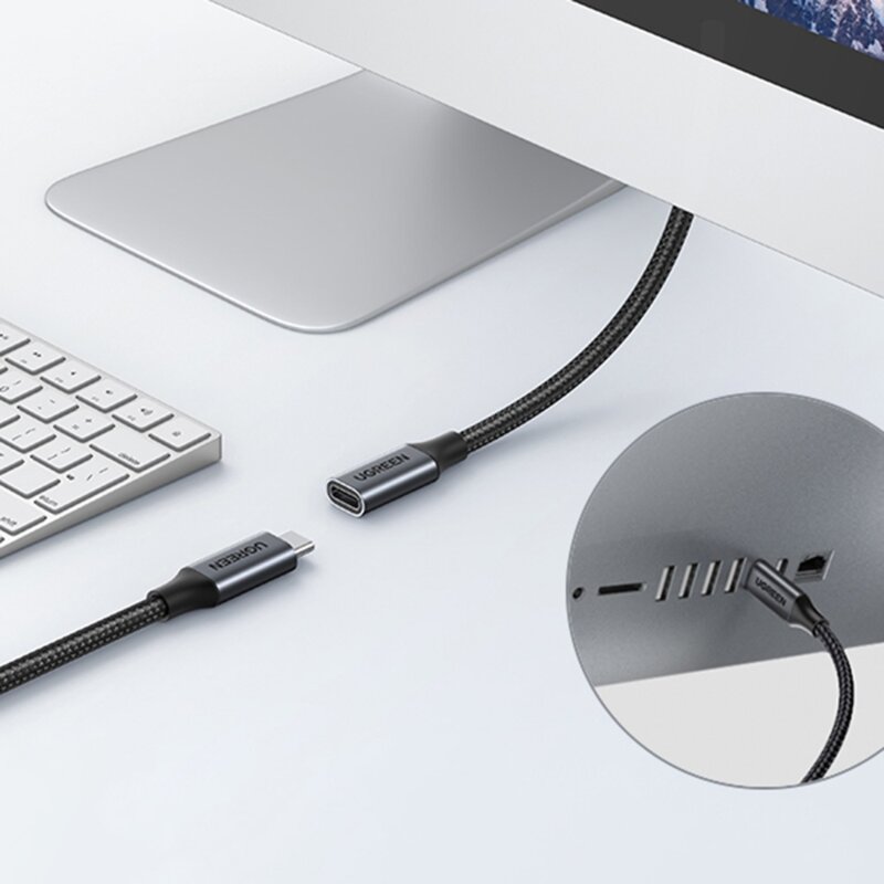 Cablu incarcare Type-C 100W, 10Gbps Ugreen, 1m, negru, 45191