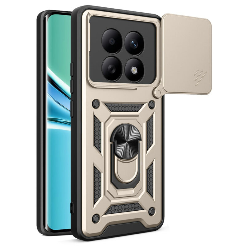 Husa Xiaomi Redmi Note 15 4G protectie camera Techsuit CamShield Series, auriu