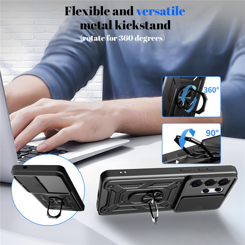 Husa Xiaomi Poco M8 5G protectie camera Techsuit CamShield Series, verde