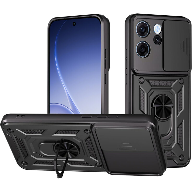 Husa Oppo Reno15 FS 5G protectie camera Techsuit CamShield Series, negru