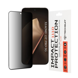 Folie sticla Xiaomi 15T Pro Techsuit 111D Privacy Full Glue, negru