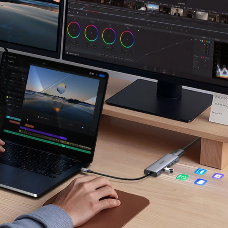 HUB 6in1 Type-C Ugreen CM511, 75586