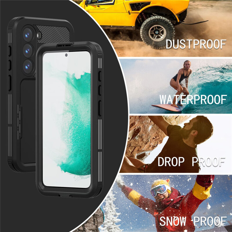 Husa impermeabila Samsung Galaxy S26 Plus ShellBox Waterproof IP68, negru