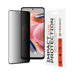 Folie sticla Xiaomi Redmi Note 12 4G Techsuit 111D Privacy Full Glue, negru