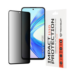 Folie sticla Honor X7b Techsuit 111D Privacy Full Glue, negru