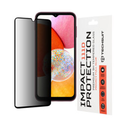 Folie sticla Samsung Galaxy A14 4G Techsuit 111D Privacy Full Glue, negru
