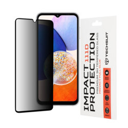 Folie sticla Samsung Galaxy A14 5G Techsuit 111D Privacy Full Glue, negru