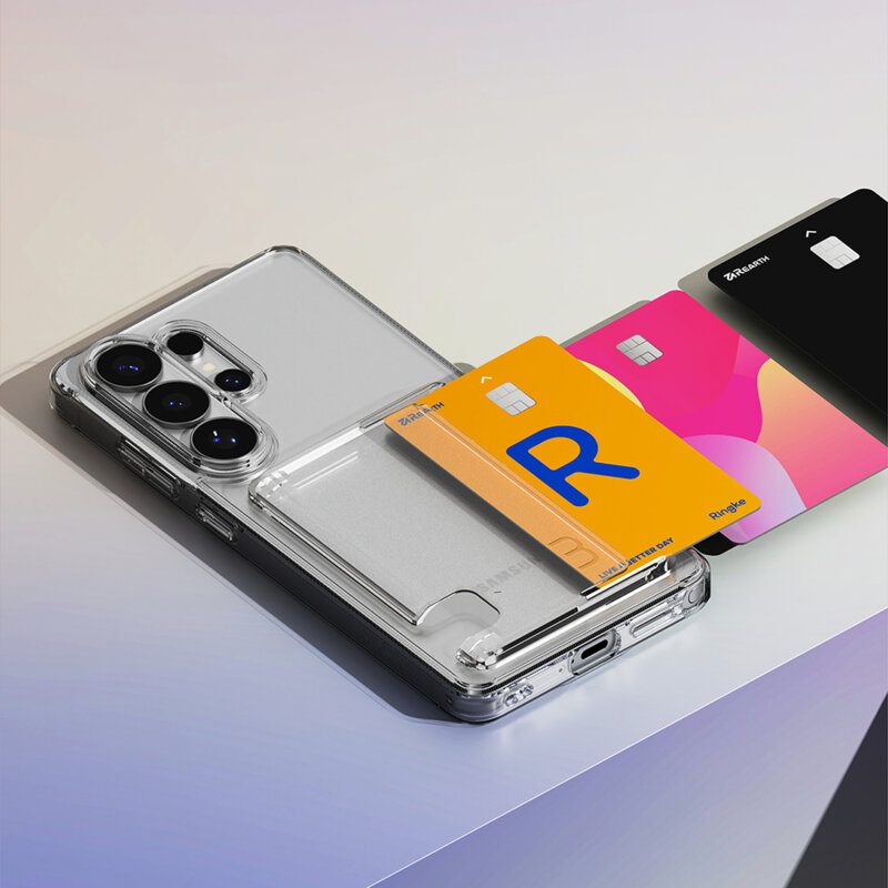 Husa Samsung Galaxy S26 Ultra Ringke Fusion Card, transparenta