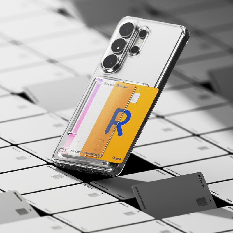 Husa Samsung Galaxy S26 Ultra Ringke Fusion Card, transparenta