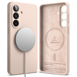 Husa Samsung Galaxy S26 Plus Ringke Silicone MagSafe, roz