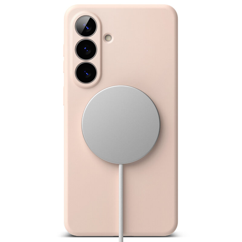 Husa Samsung Galaxy S26 Plus Ringke Silicone MagSafe, roz