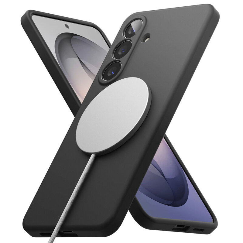 Husa Samsung Galaxy S26 Plus Ringke Silicone MagSafe, negru