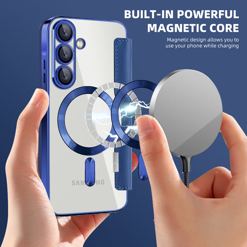 Husa Samsung Galaxy A57 5G Techsuit SmartMag Book Case, albastru