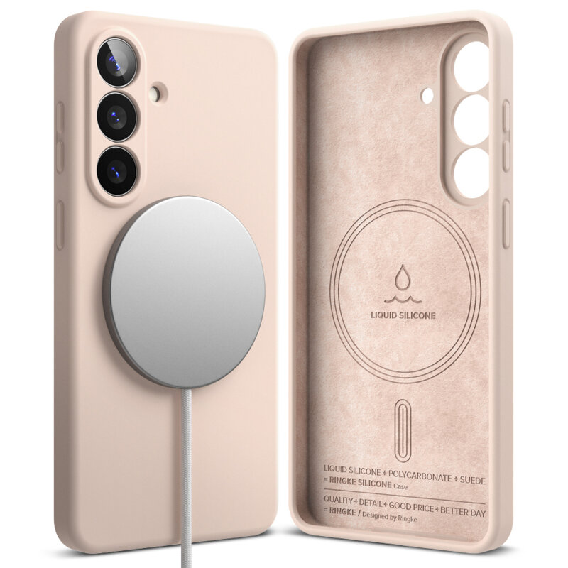 Husa Samsung Galaxy S26 Ringke Silicone MagSafe, roz