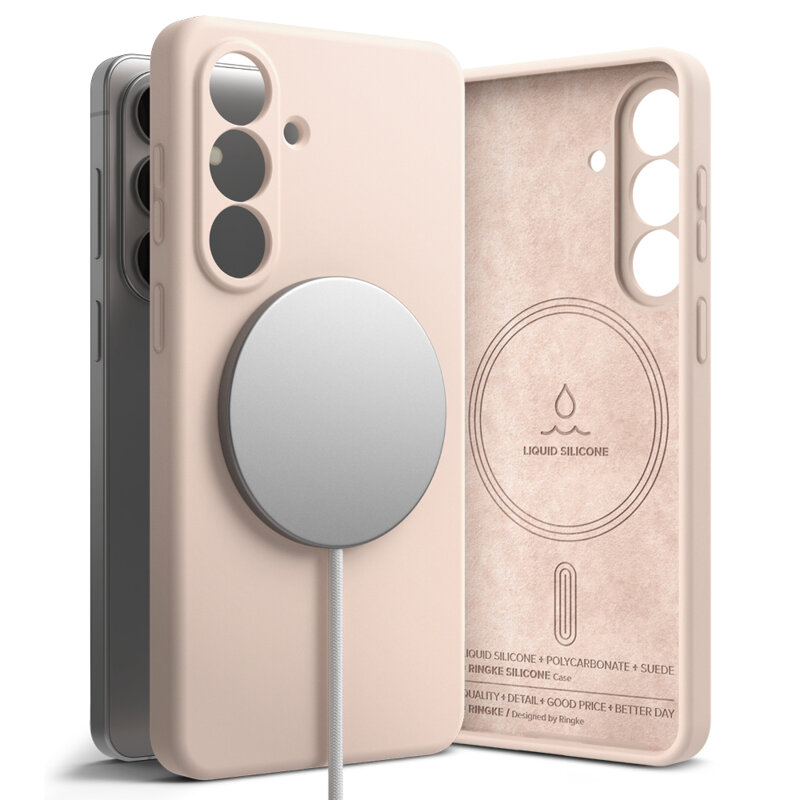 Husa Samsung Galaxy S26 Ringke Silicone MagSafe, roz