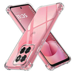 Husa Motorola Moto G57 Power Techsuit Shockproof Clear Silicone, transparenta