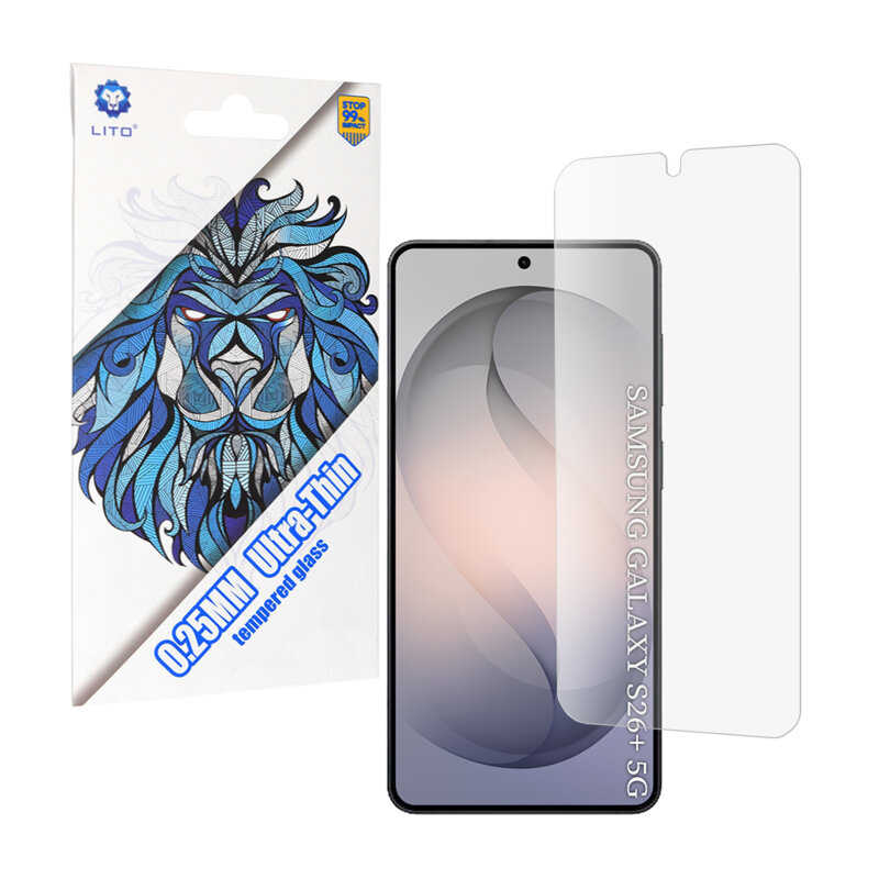 Folie sticla Samsung Galaxy S26 Plus Lito 9H Tempered Glass Ultra Thin, transparenta