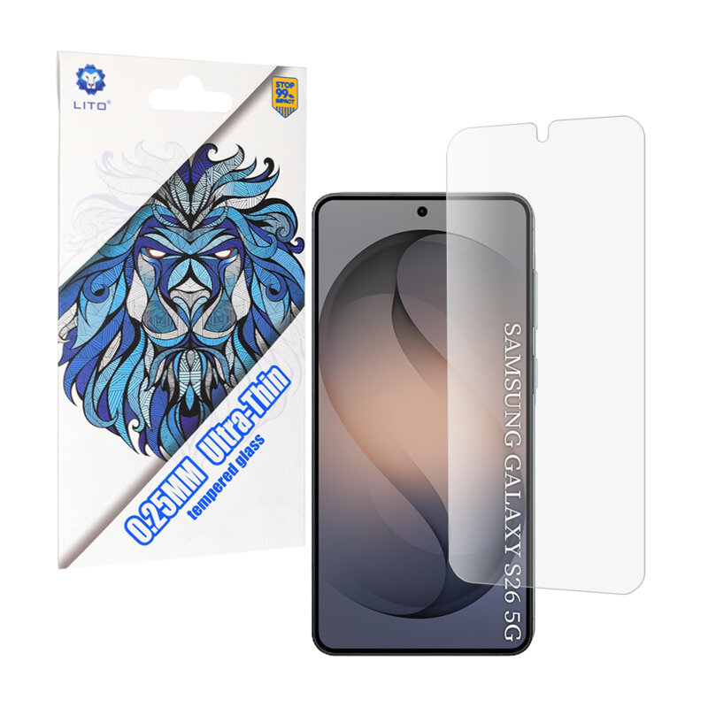 Folie sticla Samsung Galaxy S26 Lito 9H Tempered Glass Ultra Thin, transparenta