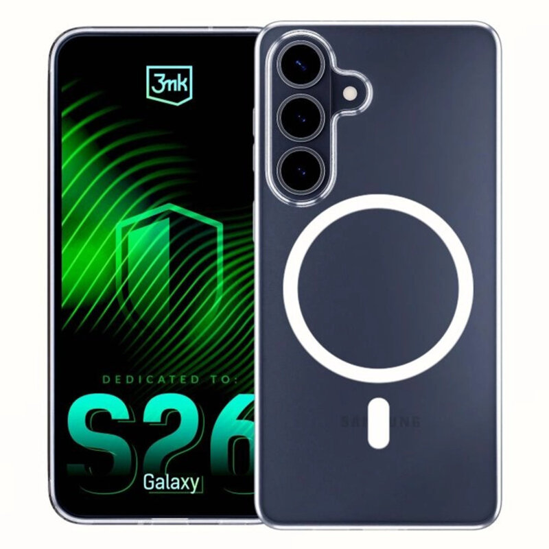Husa Samsung Galaxy S26 3mk Clear MagCase, transparenta