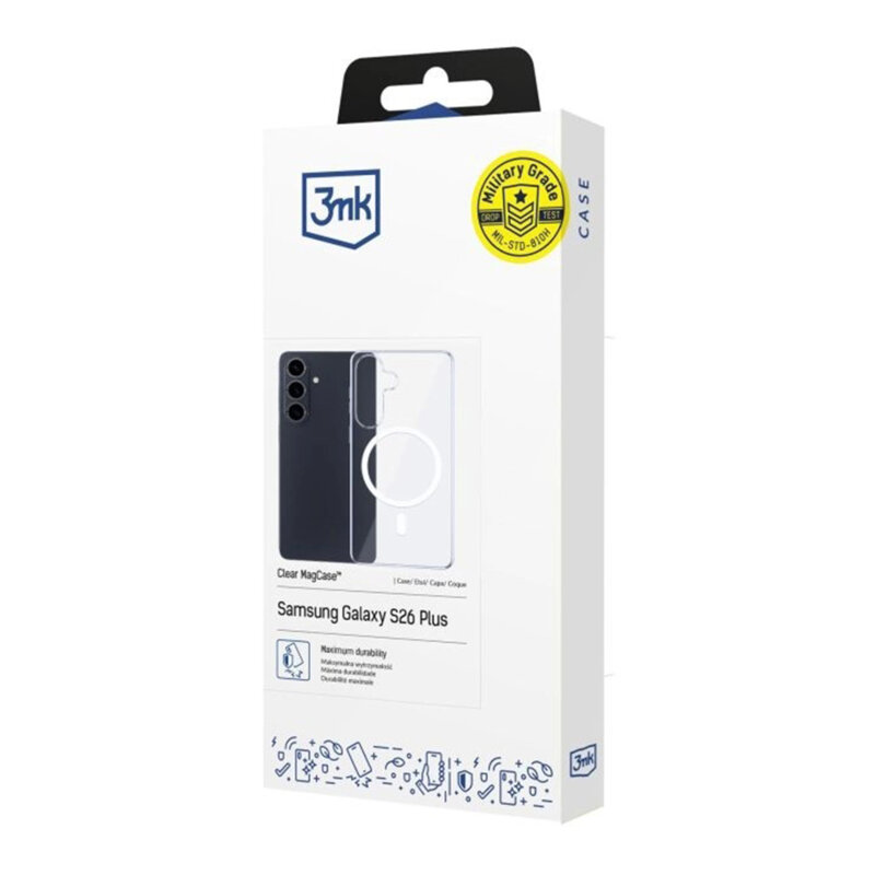Husa Samsung Galaxy S26 3mk Clear MagCase, transparenta