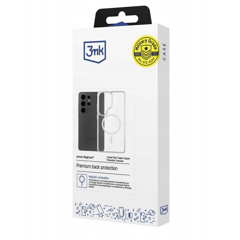 Husa Samsung Galaxy S26 Ultra 3mk Armor MagCase, transparenta