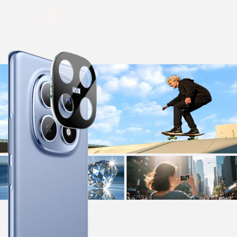 Folie camera Xiaomi Redmi Note 15 5G Techsuit Full Glass, negru