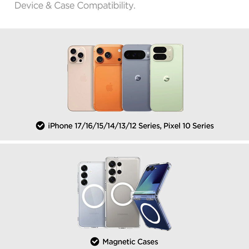 Suport auto telefon bord / parbriz Spigen MagFit MFT36, negru