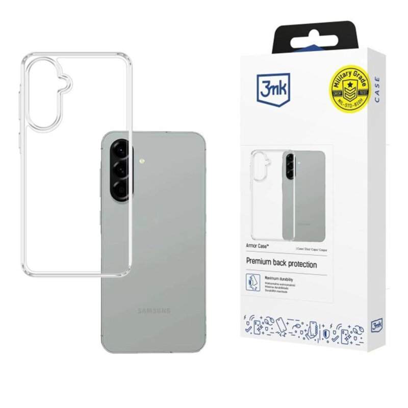 Husa Samsung Galaxy A57 5G 3mk Armor Case, transparenta
