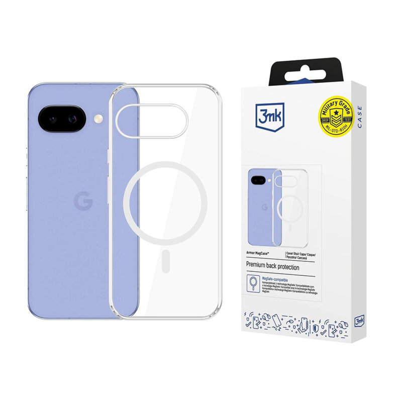 Husa Google Pixel 10a 3mk Armor MagCase, transparenta