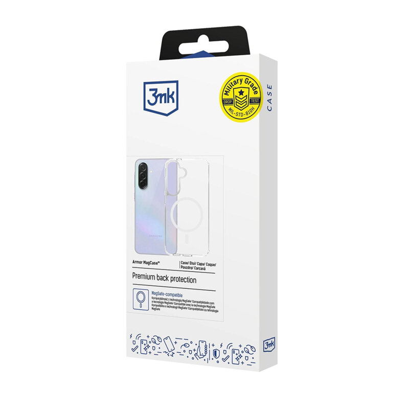 Husa Samsung Galaxy S26 Plus 3mk Armor MagCase, transparenta