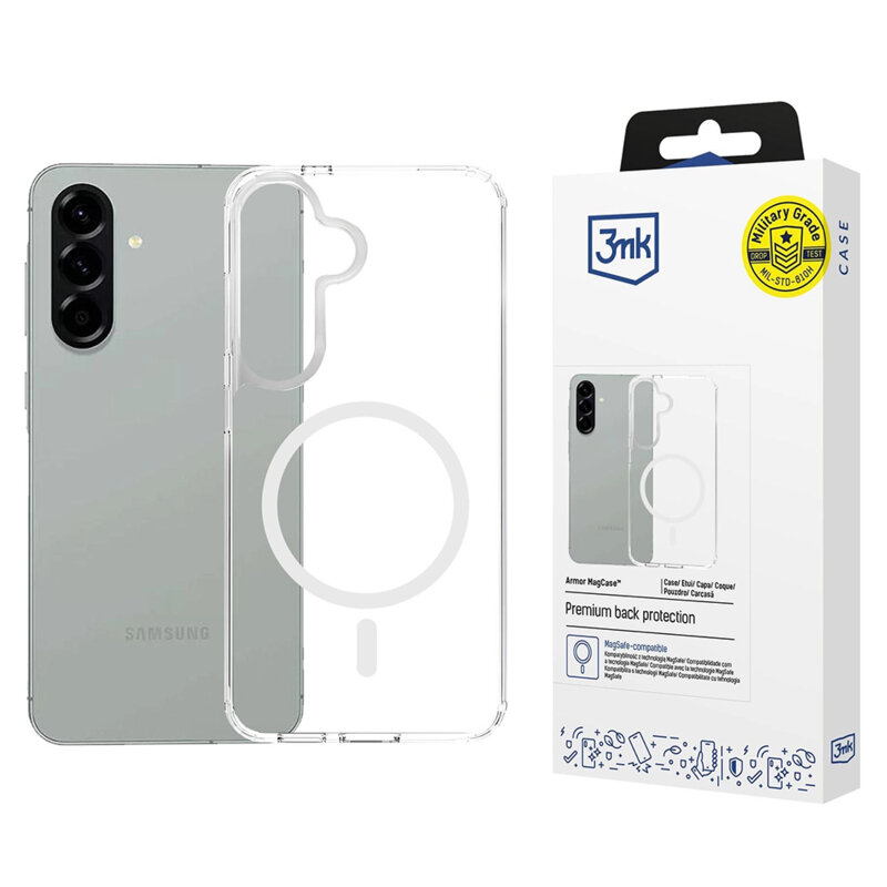 Husa Samsung Galaxy A57 5G 3mk Armor MagCase , transparenta