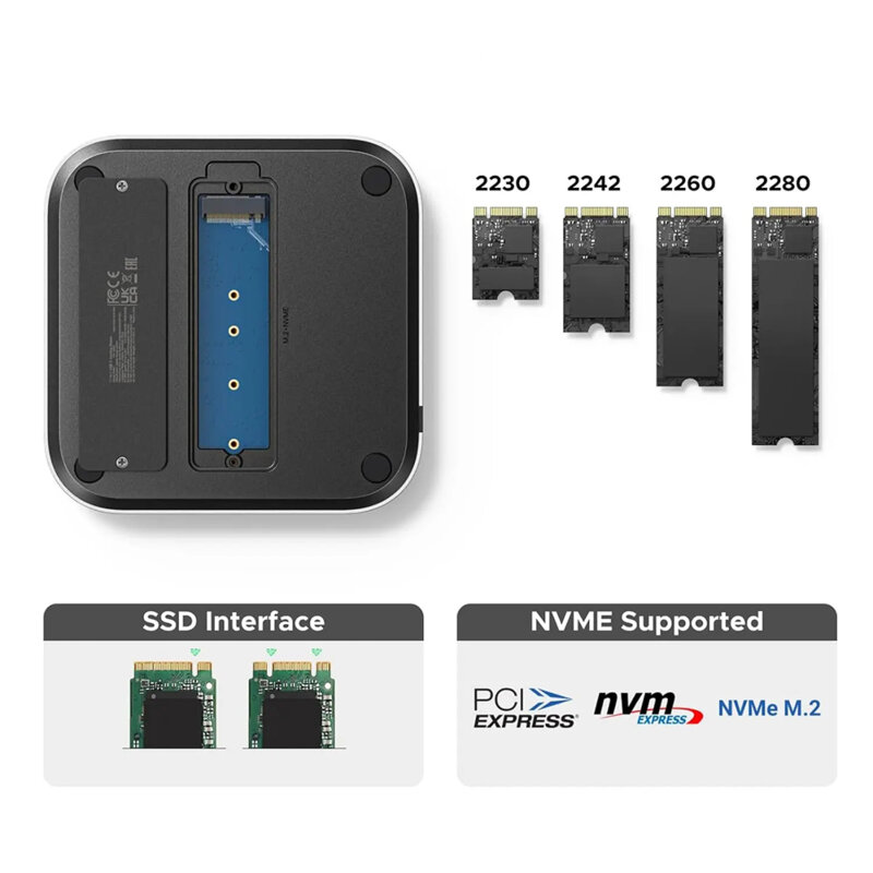 Hub USB-C Mac Mini M4, 11in1, 10Gbps, 8TB Ugreen, 4cm, 65487